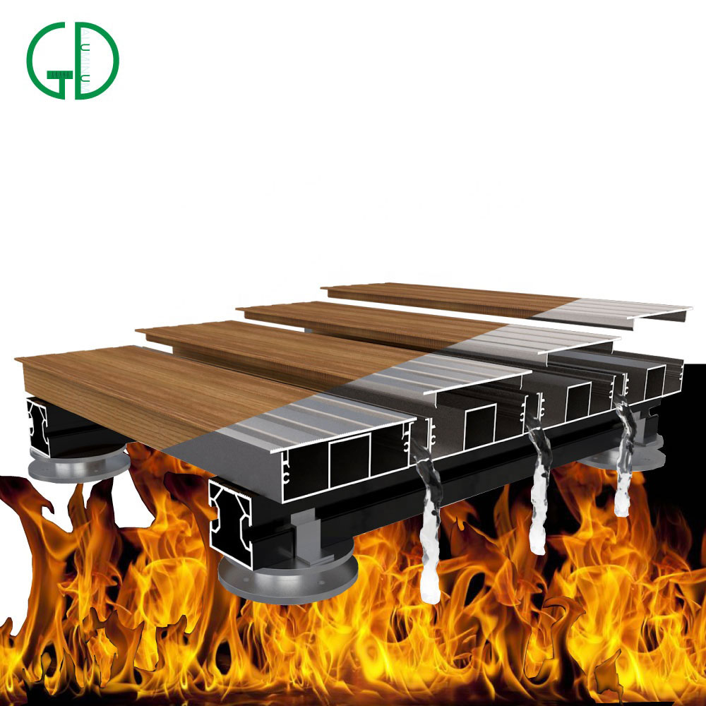 Aluminum Decking Image of Metal Decking with Fire
